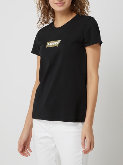 Levi's® T-shirt met logo Zwart - 4