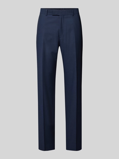 Strellson Slim fit pantalon met persplooien, model 'Melwin' Donkerblauw - 2