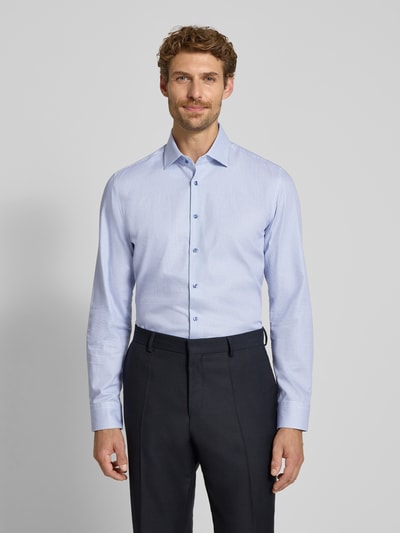 Seidensticker Koszula o kroju slim fit z czystej bawełny model 'New Kent' Granatowy 4