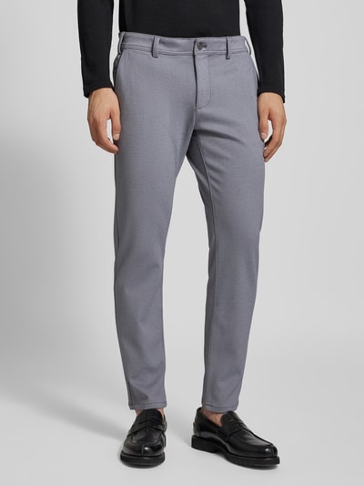 MCNEAL Super slim fit broek met achterzakken Middengrijs - 4