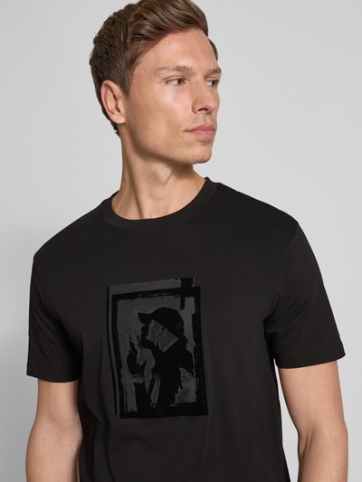 ARMANI EXCHANGE T-shirt z nadrukowanym motywem Czarny 3
