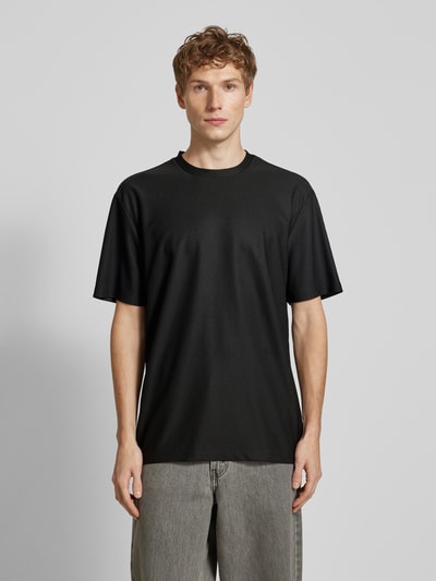 Only & Sons Relaxed Fit T-Shirt mit Label-Detail Modell 'FRED' Black 4