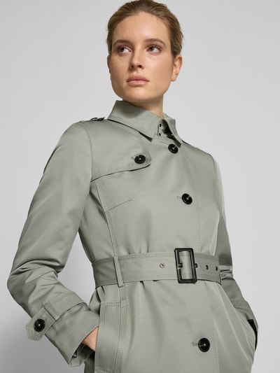 Jake*s Casual Trenchcoat mit Taillengürtel Schilf 3