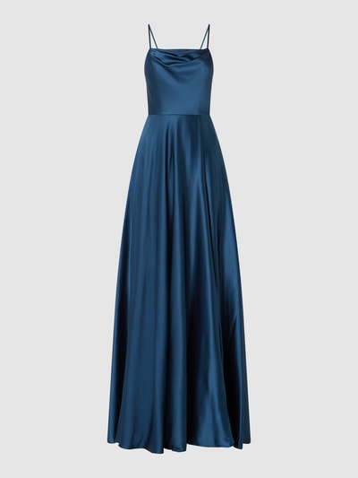 Laona Abendkleid aus Satin  Petrol 1