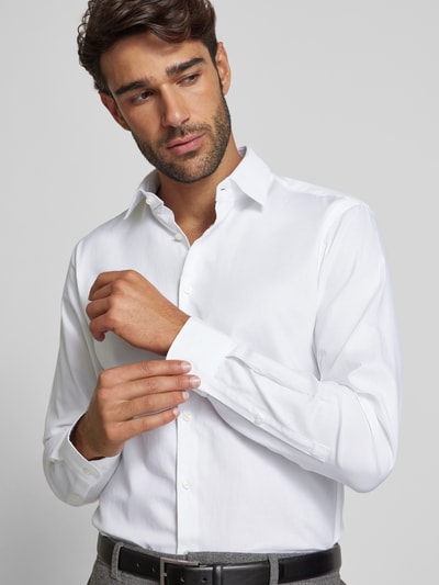 Jake*s Slim Fit Business-Hemd mit Kentkragen Weiss 3