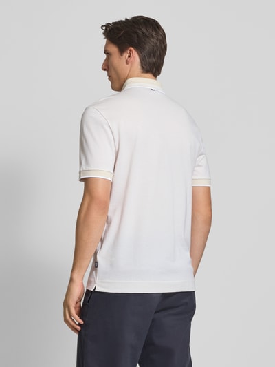BOSS Regular Fit Poloshirt aus reiner Baumwolle Offwhite 5