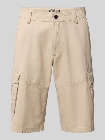 s.Oliver BLACK LABEL Relaxed Fit Cargoshorts aus reiner Baumwolle Camel 2