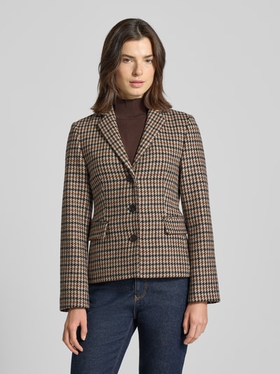 Tommy Hilfiger Shaped Fit Blazer aus reiner Wolle Hellbraun 4