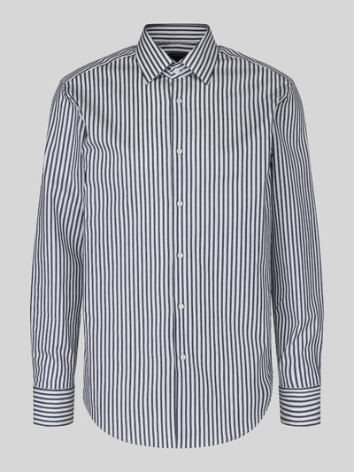 BOSS Regular Fit Businesshemd aus Baumwoll-Mix Modell 'H-Joe-kent' Marine 2