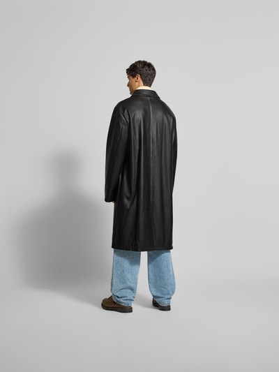 Diesel Mantel in Leder-Optik Black 5