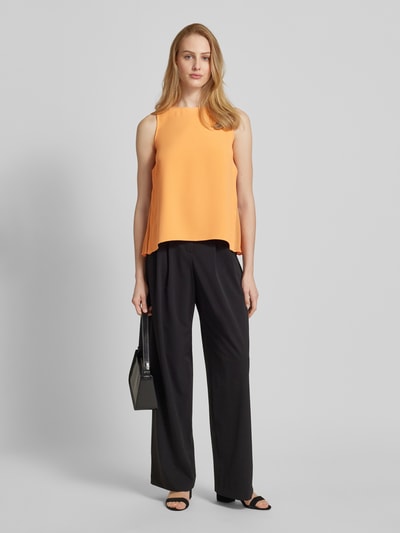 comma Blousetop in effen design Oranje - 1