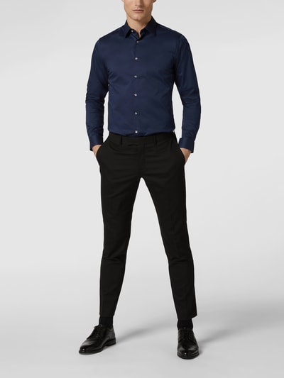 Tiger Of Sweden Super slim fit zakelijk overhemd met stretchgehalte Marineblauw - 1