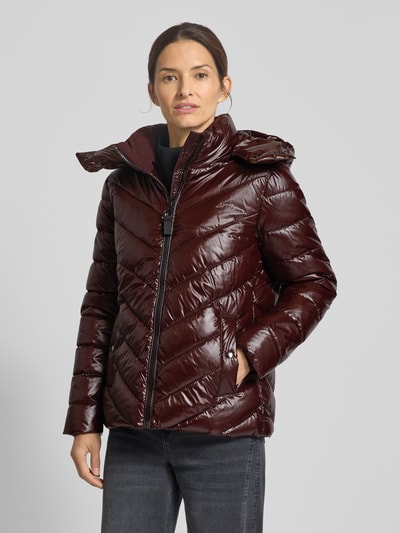 Christian Berg Woman Selection Steppjacke mit Kapuze und Reißverschluss Dunkelbraun 4