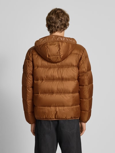 Tommy Jeans Regular fit gewatteerd jack met mesh Middenbruin - 5