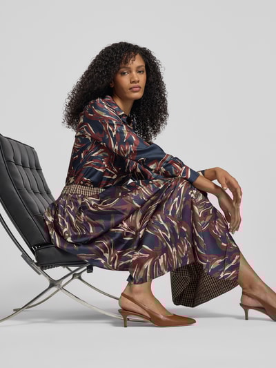 Weekend Max Mara Midi-Rock aus Schurwoll-Mix Modell 'FANALE' Bordeaux 3