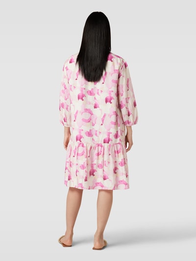 Tom Tailor Knielange jurk met viscose Roze - 5