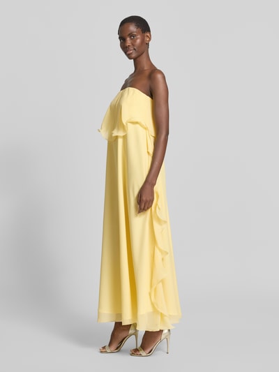 VERO MODA Maxi-jurk van chiffon model 'IRIS' Lichtgeel - 1