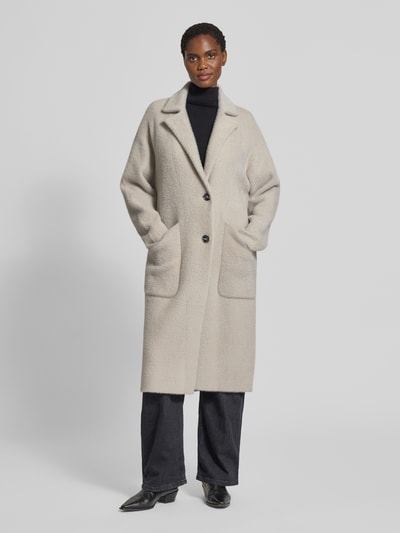 WHITE LABEL Mantel mit Reverskragen Offwhite 4