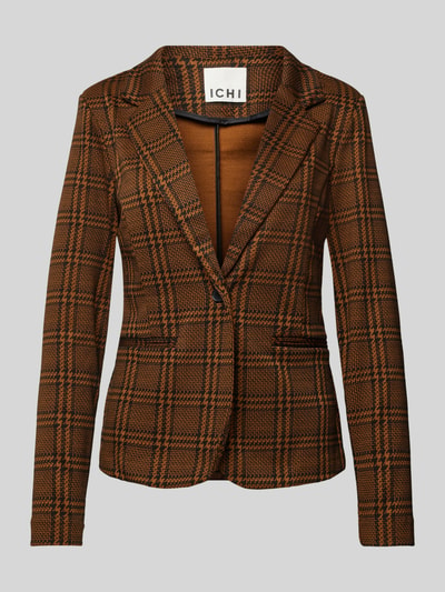 ICHI Blazer mit Reverskragen Modell 'KATE' Mittelbraun 2