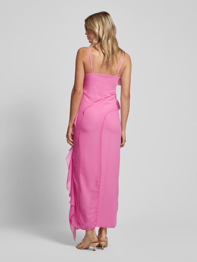 Gina Tricot Maxi-jurk met volants, model 'Frill' Felroze - 5