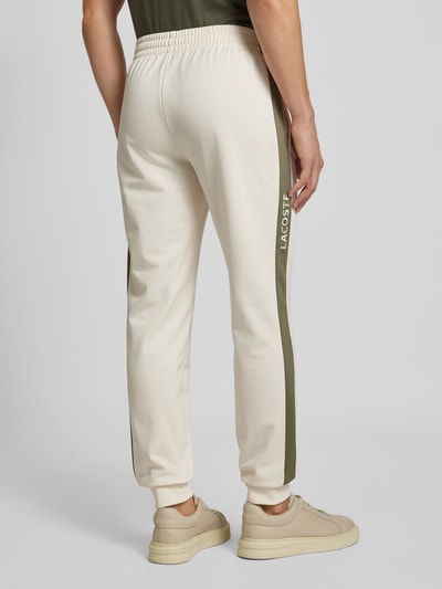 Lacoste Slim fit sweatpants met elastische band Offwhite - 5