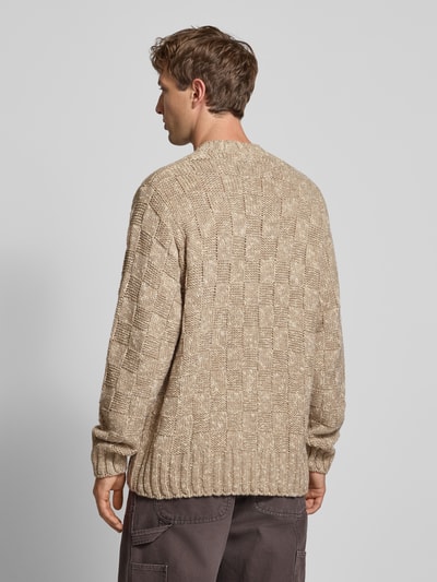 Carhartt Work In Progress Strickpullover mit gerippten Abschlüssen Modell 'KYLOE' Beige 5