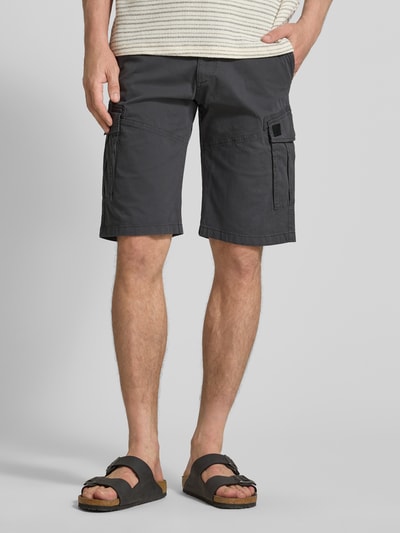 s.Oliver RED LABEL Relaxed Fit Cargoshorts aus Baumwoll-Mix Anthrazit 4