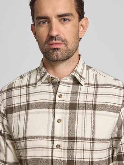 Lindbergh Vrijetijdsoverhemd met knoopsluiting Offwhite - 3