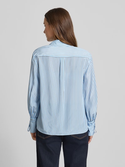 Max Mara Studio Regular Fit Hemdbluse aus reiner Seide Hellblau 5