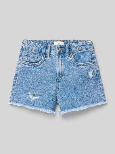 Mango Regular Fit Jeansshorts im 5-Pocket-Design Modell 'isa' Blau 1