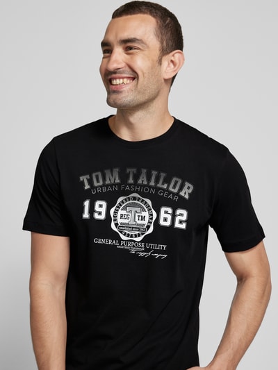 Tom Tailor T-Shirt mit Rundhalsausschnitt Black 3