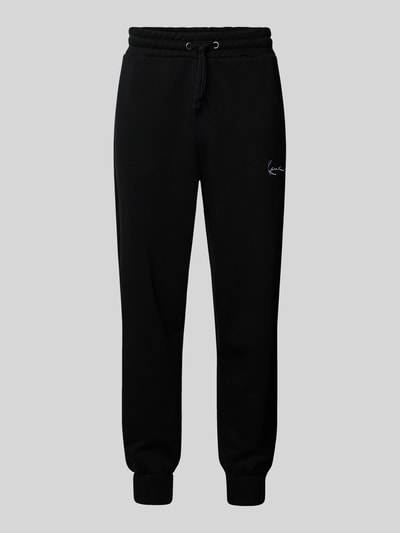 KARL KANI Regular Fit Sweatpants mit Label-Stitching Black 2