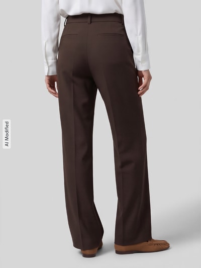 Selected Weite Hose aus Viskose-Mix Modell 'RITA' Dunkelbraun 5
