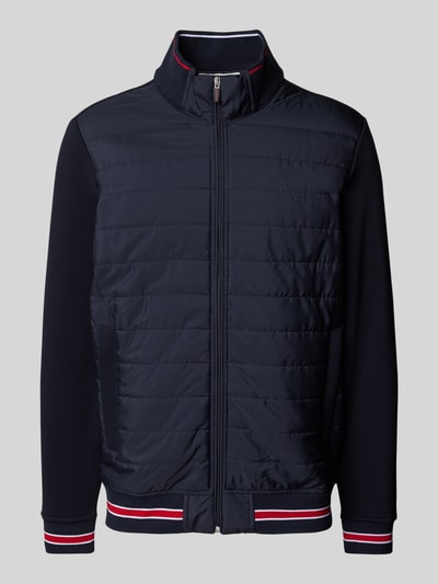 Christian Berg Men Sweatjacke mit Kontraststreifen Marine 2