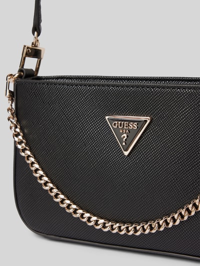 Guess Handtasche mit Label-Applikation Modell 'NOELLE' Black 3