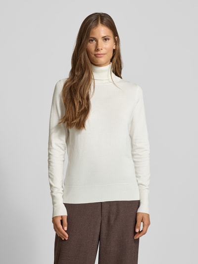 Christian Berg Woman Strickpullover mit gerippten Abschlüssen Offwhite 4
