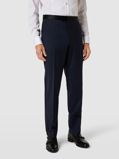 BOSS Pantalon met persplooien, model 'Leon' Marineblauw - 4