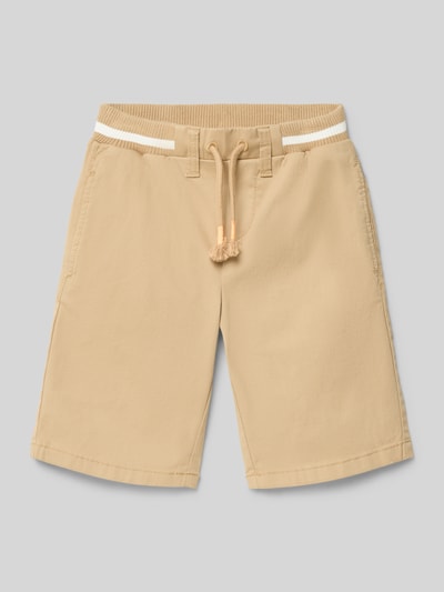 s.Oliver RED LABEL Regular Fit Sweatshorts aus Baumwoll-Mix Sand 1