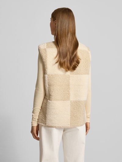 ICHI Regular fit gilet van teddybont, model 'Ihtonza' Offwhite - 5