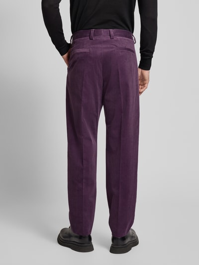 HUGO Pantalon met steekzakken, model 'Teagan' Prune - 5