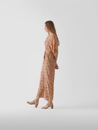 Vanessa Bruno Jumpsuit mit floralem Allover-Muster Ecru meliert 4