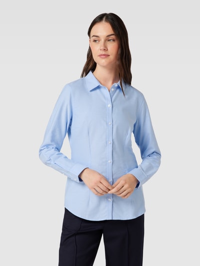 Montego Overhemdblouse in effen design Blauw - 4