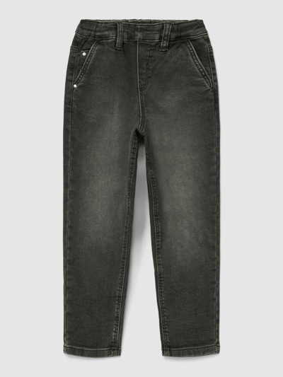s.Oliver RED LABEL Jeans mit elastischem Bund Modell 'SLIM' Schwarz 1