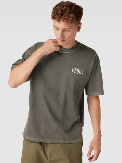 PEQUS T-Shirt in melierter Optik Anthrazit 3