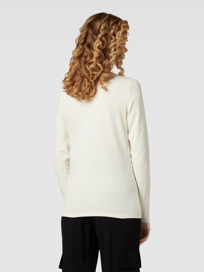 Marc O'Polo Longsleeve aus Baumwolle mit Label-Detail Offwhite 5