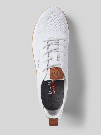 bugatti Sneaker mit Label-Stitching Modell 'Pasadena' Weiss 3