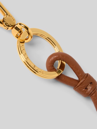 Coccinelle Schlüsselanhänger mit Label-Gravur Modell 'LISBET' Cognac 2