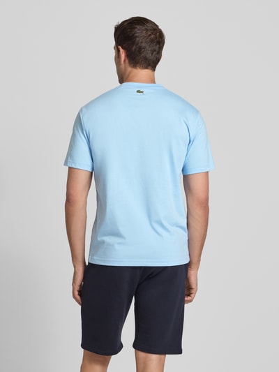 Lacoste T-Shirt mit Label-Print Hellblau 5