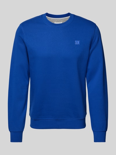 s.Oliver RED LABEL Regular Fit Sweatshirt aus Baumwoll-Mix mit Logo-Detail Royal 2