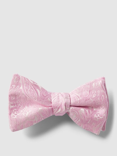 Eton Strik met all-over motief, model 'Paisley' Roze - 2